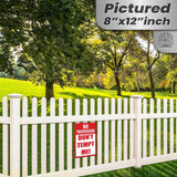 Do Not Tempt Me Warning Sign - No Trespassing Decor 6