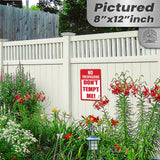 Do Not Tempt Me Warning Sign - No Trespassing Decor 7