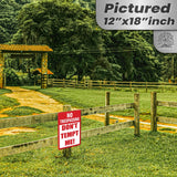 Do Not Tempt Me Warning Sign - No Trespassing Decor 14