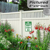 Do Not Tempt Me Warning Sign - No Trespassing Decor 39