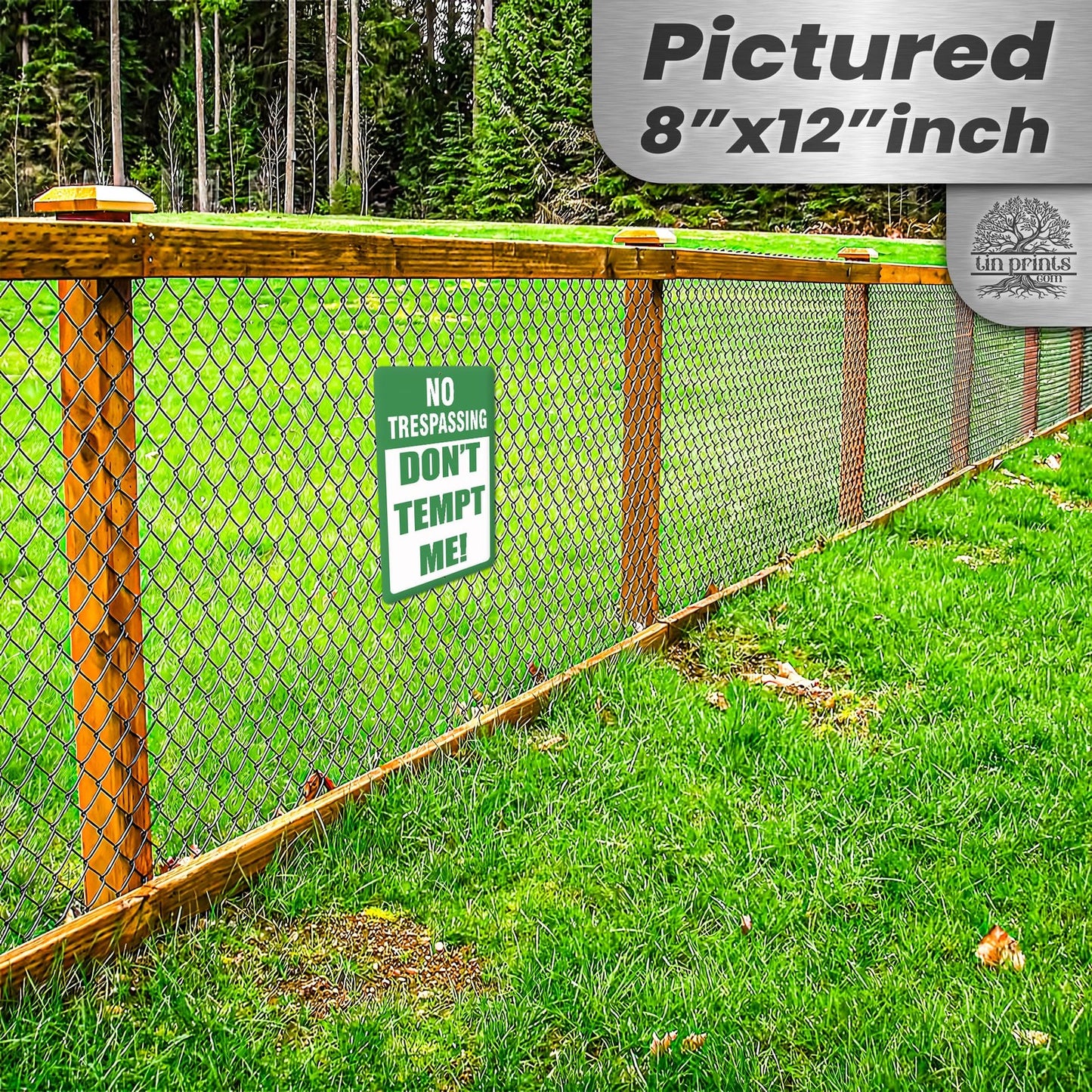 Do Not Tempt Me Warning Sign - No Trespassing Decor 41