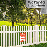 Do Not Tempt Me Warning Sign - No Trespassing Decor 54