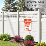 Do Not Tempt Me Warning Sign - No Trespassing Decor 61