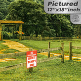 Do Not Tempt Me Warning Sign - No Trespassing Decor 62