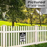 Do Not Tempt Me Warning Sign - No Trespassing Decor 70