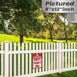 Do Not Tempt Me Warning Sign - No Trespassing Decor 86