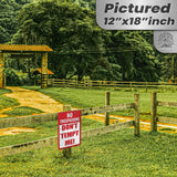 Do Not Tempt Me Warning Sign - No Trespassing Decor 94