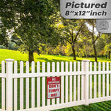 Do Not Tempt Me Warning Sign - No Trespassing Decor 102