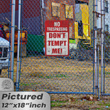 Do Not Tempt Me Warning Sign - No Trespassing Decor 112