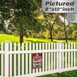 Do Not Tempt Me Warning Sign - No Trespassing Decor 118