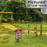 Do Not Tempt Me Warning Sign - No Trespassing Decor 126