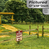 Do Not Tempt Me Warning Sign - No Trespassing Decor 142