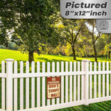 Do Not Tempt Me Warning Sign - No Trespassing Decor 150