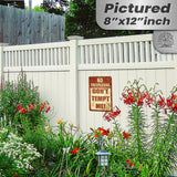 Do Not Tempt Me Warning Sign - No Trespassing Decor 151