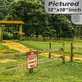 Do Not Tempt Me Warning Sign - No Trespassing Decor 158