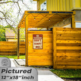 Do Not Tempt Me Warning Sign - No Trespassing Decor 159