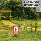 Dog Has A Gun No Trespassing - Funny Security Sign 14