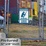 Dog Has A Gun No Trespassing - Funny Security Sign 32