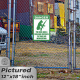 Dog Has A Gun No Trespassing - Funny Security Sign 48