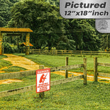Dog Has A Gun No Trespassing - Funny Security Sign 62