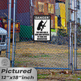 Dog Has A Gun No Trespassing - Funny Security Sign 80