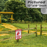 Dog Has A Gun No Trespassing - Funny Security Sign 94