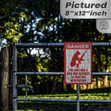 Dog Has A Gun No Trespassing - Funny Security Sign 106