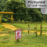 Dog Has A Gun No Trespassing - Funny Security Sign 110