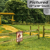 Dog Has A Gun No Trespassing - Funny Security Sign 142
