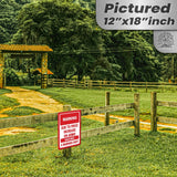 No Warning Shot Trespassing Sign - Ammo Price 14