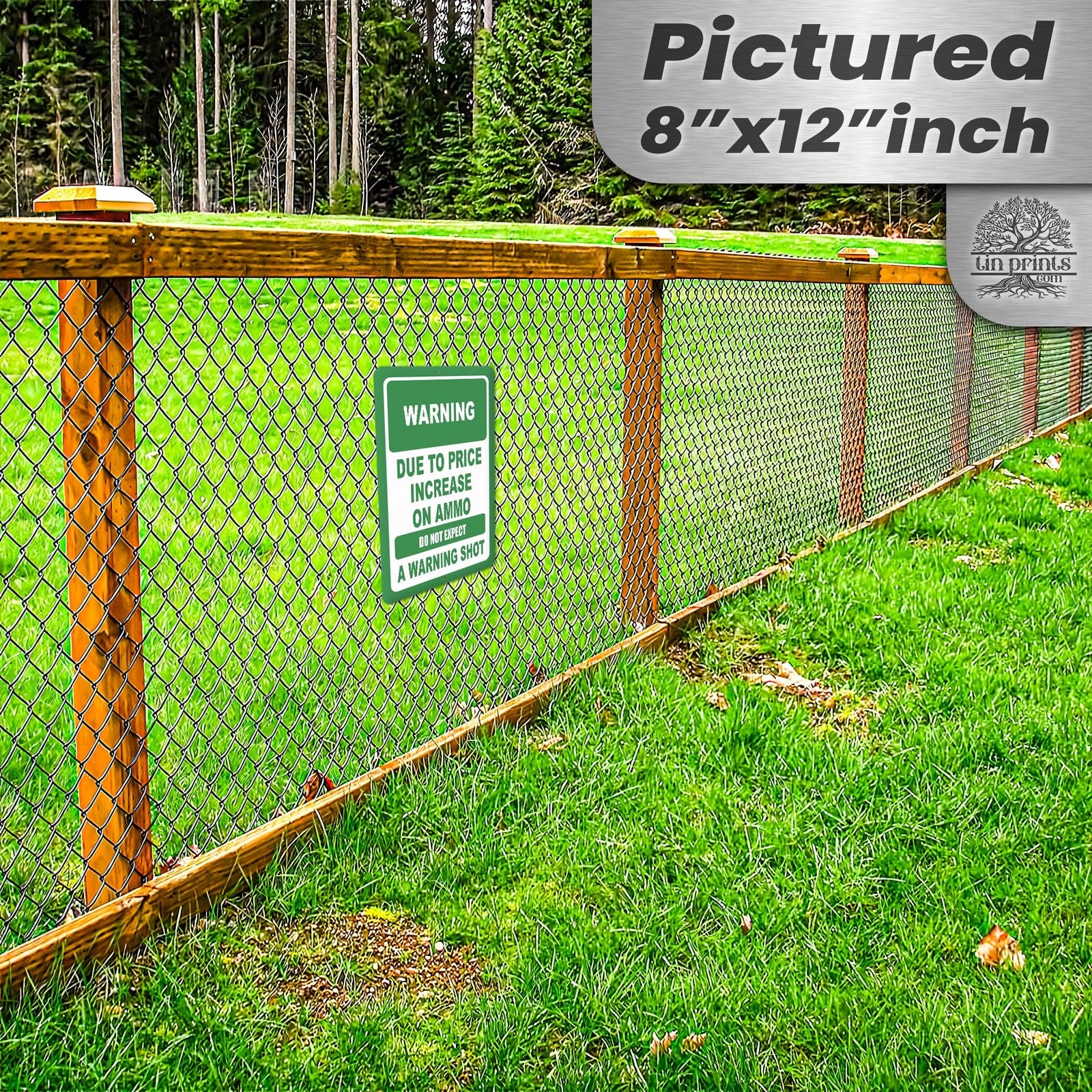 No Warning Shot Trespassing Sign - Ammo Price 41