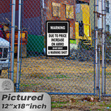 No Warning Shot Trespassing Sign - Ammo Price 80