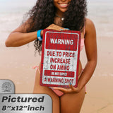 No Warning Shot Trespassing Sign - Ammo Price 101