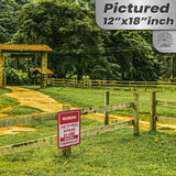 No Warning Shot Trespassing Sign - Ammo Price 110