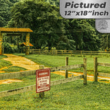 No Warning Shot Trespassing Sign - Ammo Price 158